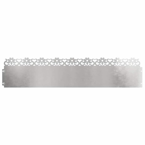 vidaXL Obrubníky trávnika 30 pcs Strieborná 103 x 0,05 x 22 cm – Obrázok 2