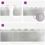 vidaXL Obrubníky trávnika 10 pcs Strieborná 103 x 0,05 x 22 cm – Obrázok 10