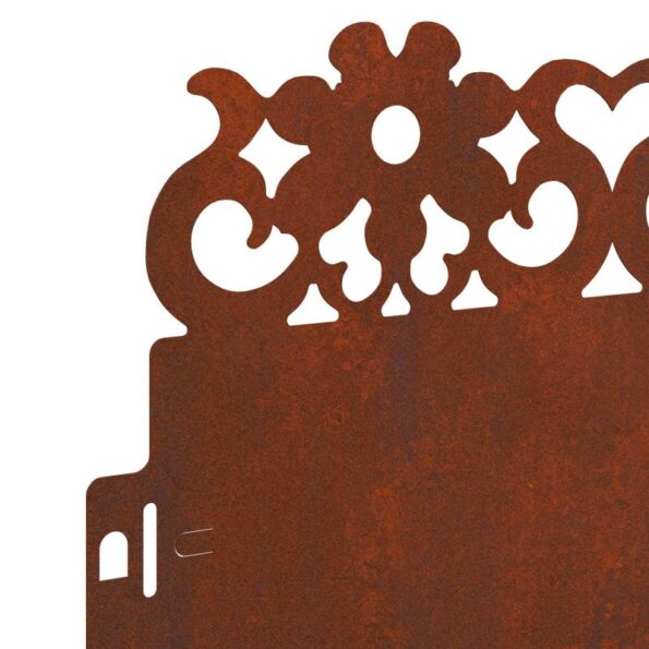 vidaXL Obrubníky trávnika 20 pcs Hrdzavý 103 x 0,05 x 22 cm – Obrázok 8