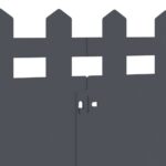 vidaXL Obrubníky trávnika 10 pcs Antracit 103 x 0,05 x 22 cm Oceľ – Obrázok 8