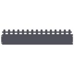 vidaXL Obrubníky trávnika 30 pcs Antracit 103 x 0,05 x 22 cm Oceľ – Obrázok 2