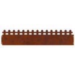 vidaXL Obrubníky trávnika 10 pcs Hrdzavý 103 x 0,05 x 22 cm – Obrázok 6