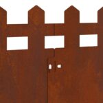 vidaXL Obrubníky trávnika 20 pcs Hrdzavý 103 x 0,05 x 22 cm – Obrázok 9