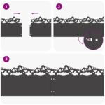 vidaXL Obrubníky trávnika 30 pcs Čierna 103 x 0,05 x 22 cm Oceľ – Obrázok 9