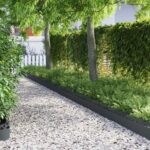 vidaXL Obrubníky trávnika 30 pcs Antracit 103 x 0,05 x 22 cm Oceľ