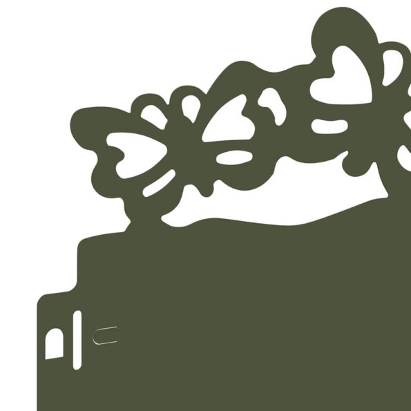 vidaXL Obrubníky trávnika 30 pcs Olivová zelená 103 x 0,05 x 22 cm – Obrázok 7