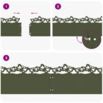 vidaXL Obrubníky trávnika 30 pcs Olivová zelená 103 x 0,05 x 22 cm – Obrázok 9