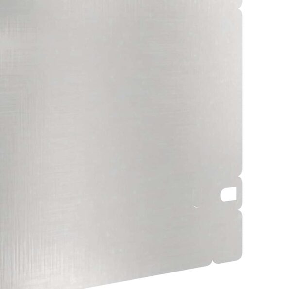 vidaXL Obrubníky trávnika 10 pcs Strieborná 103 x 0,05 x 22 cm – Obrázok 6