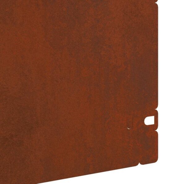 vidaXL Obrubníky trávnika 10 pcs Hrdzavý 103 x 0,05 x 22 cm – Obrázok 7