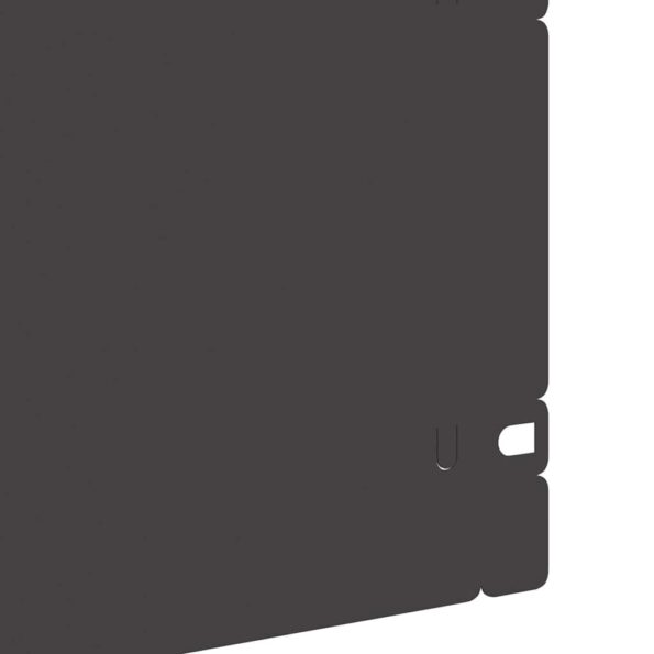 vidaXL Obrubníky trávnika 10 pcs Čierna 103 x 0,05 x 22 cm Oceľ – Obrázok 6