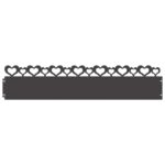 vidaXL Obrubníky trávnika 20 pcs Čierna 103 x 0,05 x 22 cm Oceľ – Obrázok 2