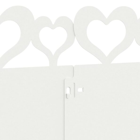 vidaXL Obrubníky trávnika 10 pcs Biela 103 x 0,05 x 22 cm Oceľ – Obrázok 8