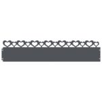 vidaXL Obrubníky trávnika 30 pcs Antracit 103 x 0,05 x 22 cm Oceľ – Obrázok 2