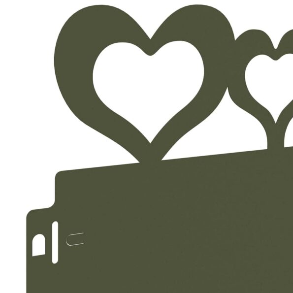 vidaXL Obrubníky trávnika 30 pcs Olivová zelená 103 x 0,05 x 22 cm – Obrázok 7