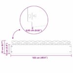 vidaXL Obrubníky trávnika 10 pcs Strieborná 103 x 0,05 x 22 cm – Obrázok 11