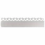 vidaXL Obrubníky trávnika 10 pcs Strieborná 103 x 0,05 x 22 cm – Obrázok 2