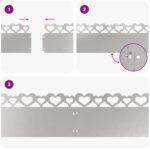 vidaXL Obrubníky trávnika 10 pcs Strieborná 103 x 0,05 x 22 cm – Obrázok 9