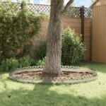 vidaXL Obrubníky trávnika 30 pcs Strieborná 103 x 0,05 x 22 cm – Obrázok 4