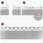 vidaXL Obrubníky trávnika 20 pcs Strieborná 103 x 0,05 x 22 cm – Obrázok 10