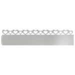 vidaXL Obrubníky trávnika 20 pcs Strieborná 103 x 0,05 x 22 cm – Obrázok 2