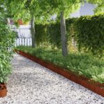 vidaXL Obrubníky trávnika 10 pcs Hrdzavý 103 x 0,05 x 22 cm – Obrázok 2
