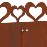 vidaXL Obrubníky trávnika 20 pcs Hrdzavý 103 x 0,05 x 22 cm – Obrázok 9