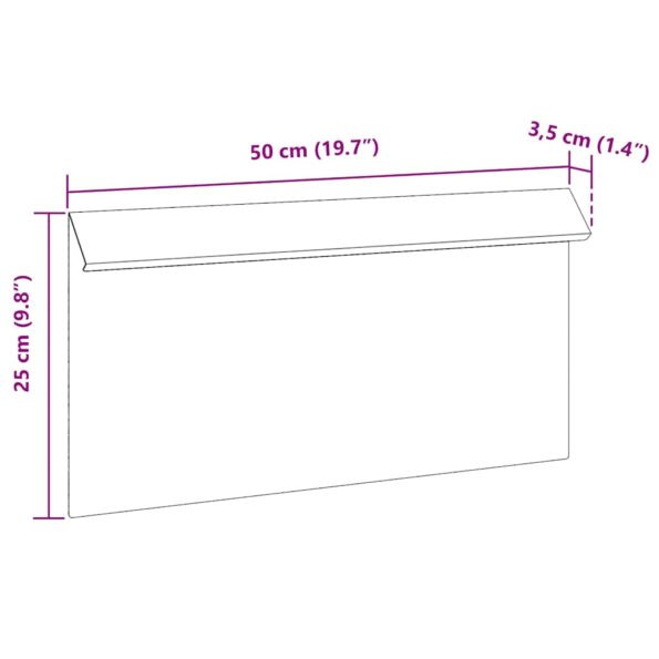 vidaXL Slimáková ohrada Hrdzavý 50 x 3,5 x 25 cm – Obrázok 2