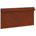 vidaXL Slimáková ohrada 4 pcs Hrdzavý 50 x 3,5 x 25 cm – Obrázok 6