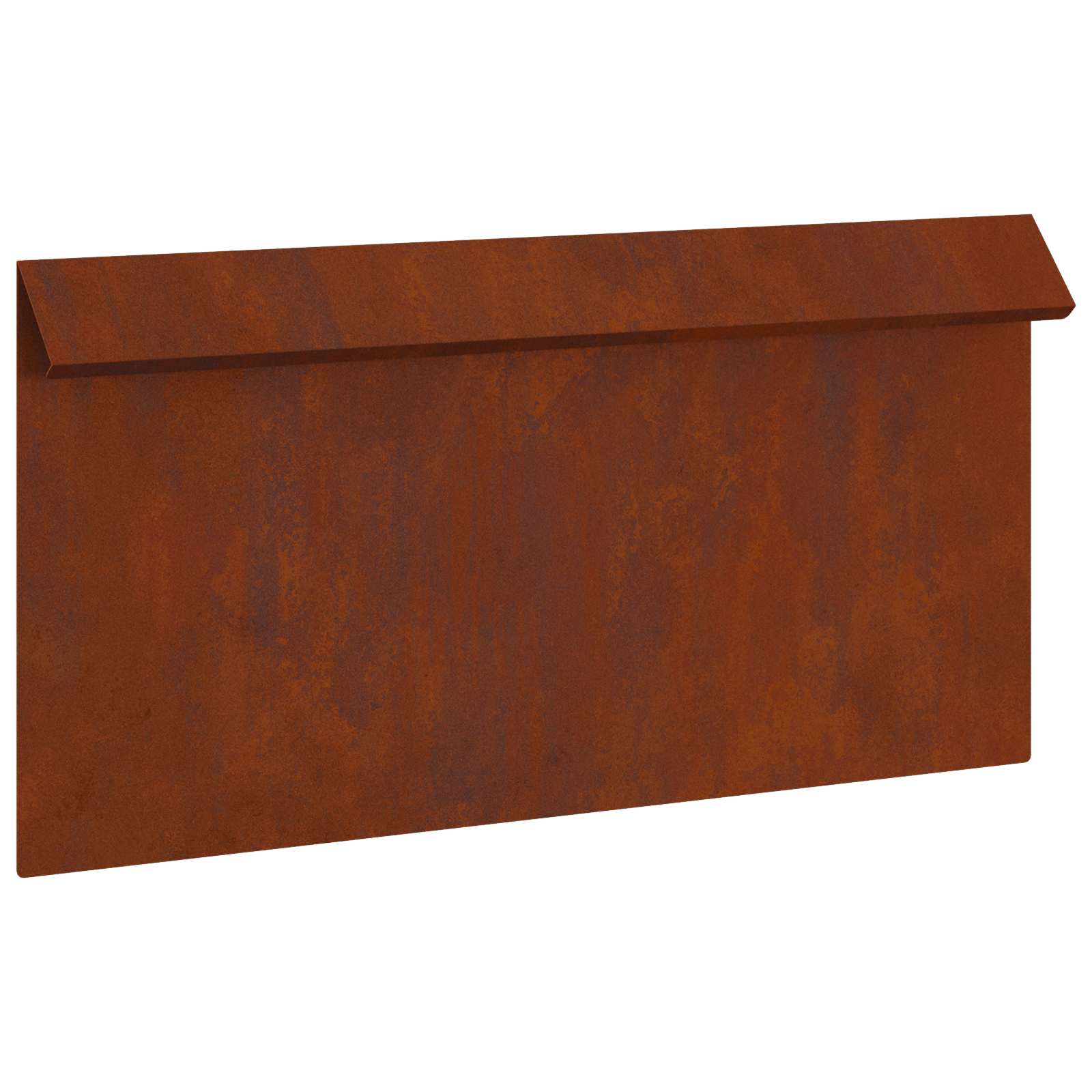 874856_4.jpg vidaXL Slimáková ohrada 4 pcs Hrdzavý 50 x 3,5 x 25 cm – Obrázok 1