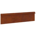 vidaXL Slimáková ohrada 4 pcs Hrdzavý 100 x 3,5 x 25 cm – Obrázok 5