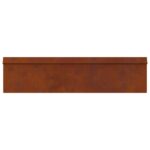 vidaXL Slimáková ohrada 4 pcs Hrdzavý 100 x 3,5 x 25 cm – Obrázok 6