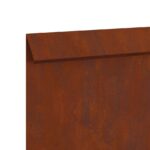 vidaXL Slimáková ohrada 4 pcs Hrdzavý 100 x 3,5 x 25 cm – Obrázok 9