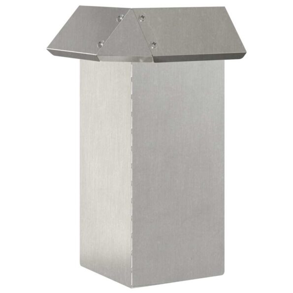 vidaXL Slimáková ohrada 4 pcs Strieborná 13,5 x 13,5 x 25 cm – Obrázok 4