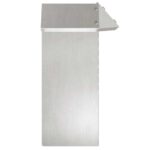 vidaXL Slimáková ohrada 4 pcs Strieborná 13,5 x 13,5 x 25 cm – Obrázok 5