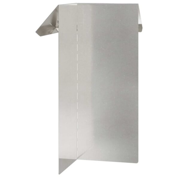 vidaXL Slimáková ohrada 4 pcs Strieborná 13,5 x 13,5 x 25 cm – Obrázok 6