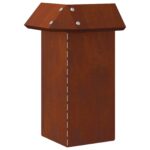 vidaXL Slimáková ohrada Hrdzavý 13,5 x 13,5 x 25 cm – Obrázok 5