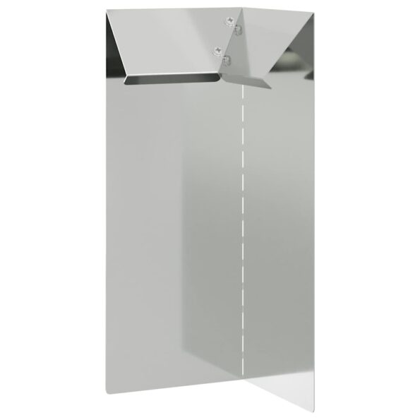 vidaXL Slimáková ohrada 4 pcs Strieborná 10 x 10 x 25 cm – Obrázok 4