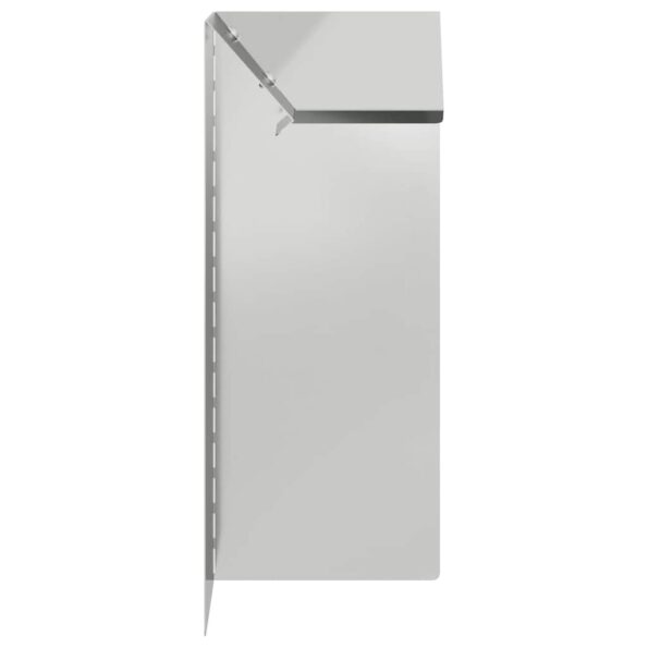 vidaXL Slimáková ohrada 4 pcs Strieborná 10 x 10 x 25 cm – Obrázok 5