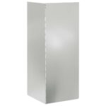vidaXL Slimáková ohrada 4 pcs Strieborná 10 x 10 x 25 cm – Obrázok 6