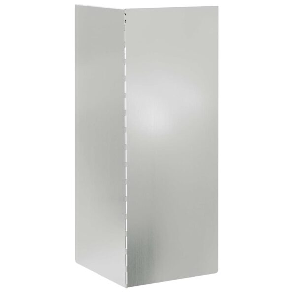 vidaXL Slimáková ohrada 4 pcs Strieborná 10 x 10 x 25 cm – Obrázok 6
