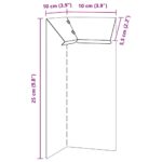 vidaXL Slimáková ohrada Hrdzavý 10 x 10 x 25 cm – Obrázok 2