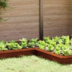 vidaXL Slimáková ohrada 4 pcs Hrdzavý 10 x 10 x 25 cm – Obrázok 3