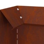 vidaXL Slimáková ohrada 4 pcs Hrdzavý 10 x 10 x 25 cm – Obrázok 6