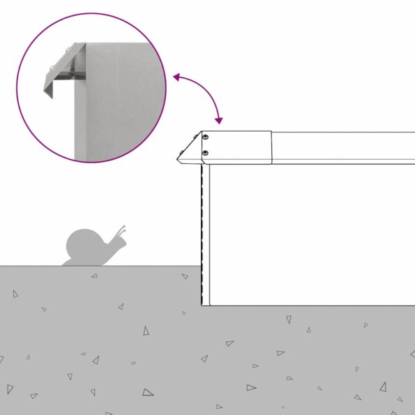 vidaXL Slimákové zábrany 8 pcs Strieborná Nerezová oceľ – Obrázok 11