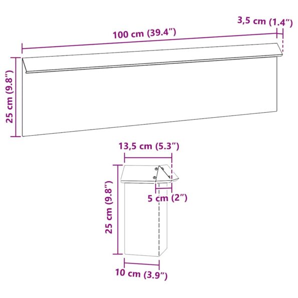 vidaXL Slimákové zábrany 8 pcs Hrdzavý – Obrázok 10