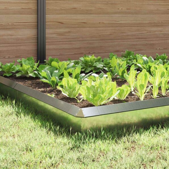 vidaXL Slimákové zábrany 12 pcs Strieborná Pozinkovaná oceľ – Obrázok 5