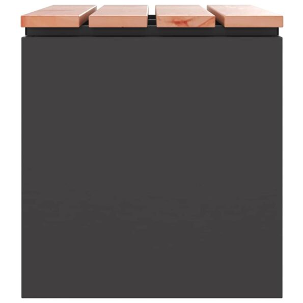 vidaXL Záhradná lavička Čierna 60 x 40 x 43 cm – Obrázok 5