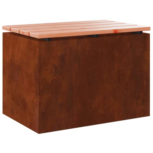 vidaXL Záhradná lavička Hrdzavý 60 x 40 x 43 cm – Obrázok 7