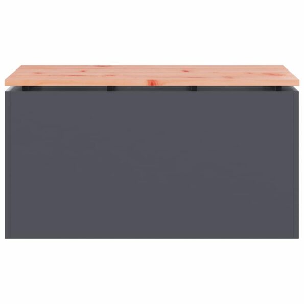 vidaXL Záhradná lavička Antracit 80 x 40 x 43 cm Oceľ – Obrázok 4