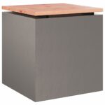 vidaXL Záhradná lavička Hrdzavý 40 x 40 x 43 cm